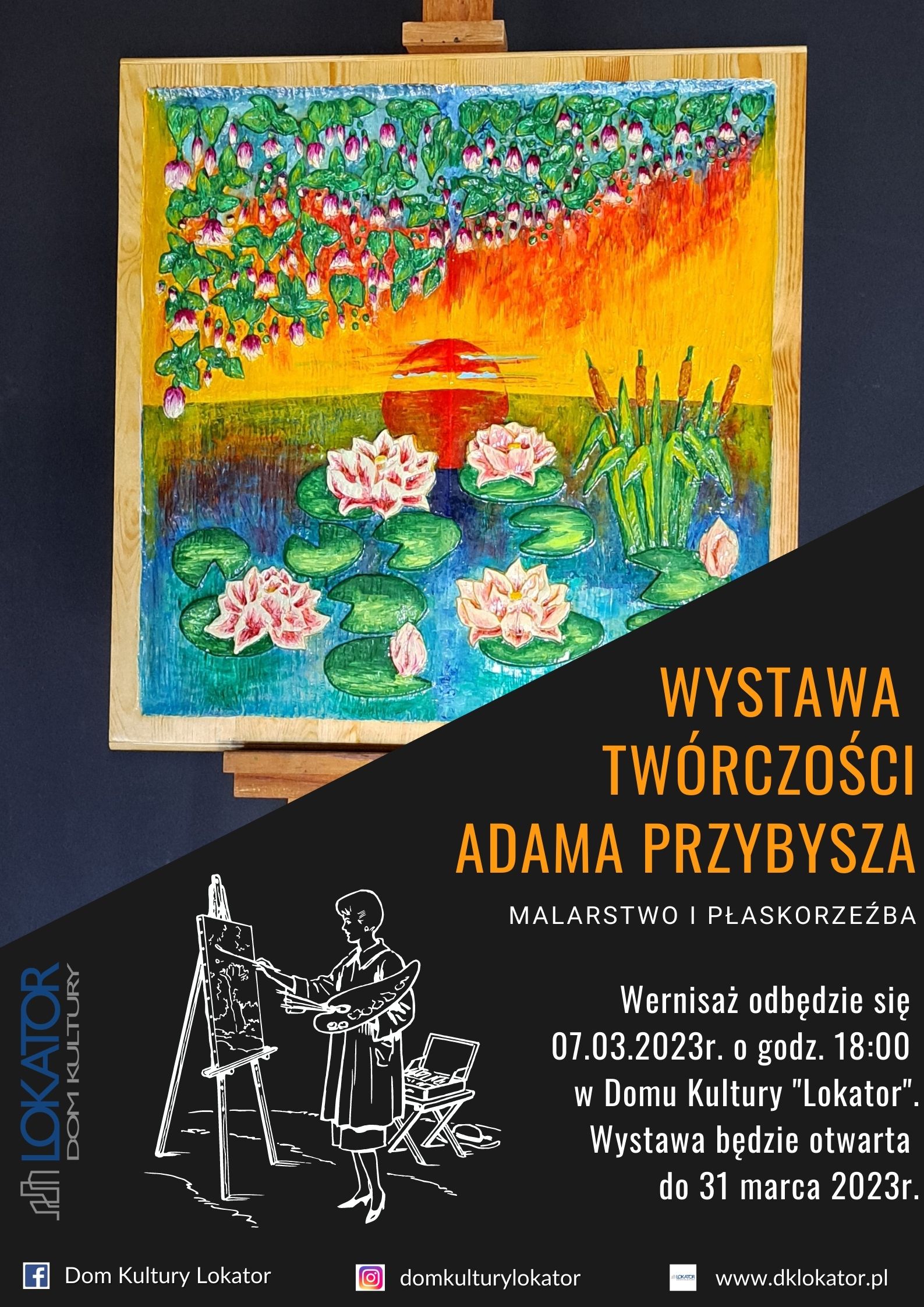 Wernisaż wystawy twórczości Adama Tomasza Przybysza