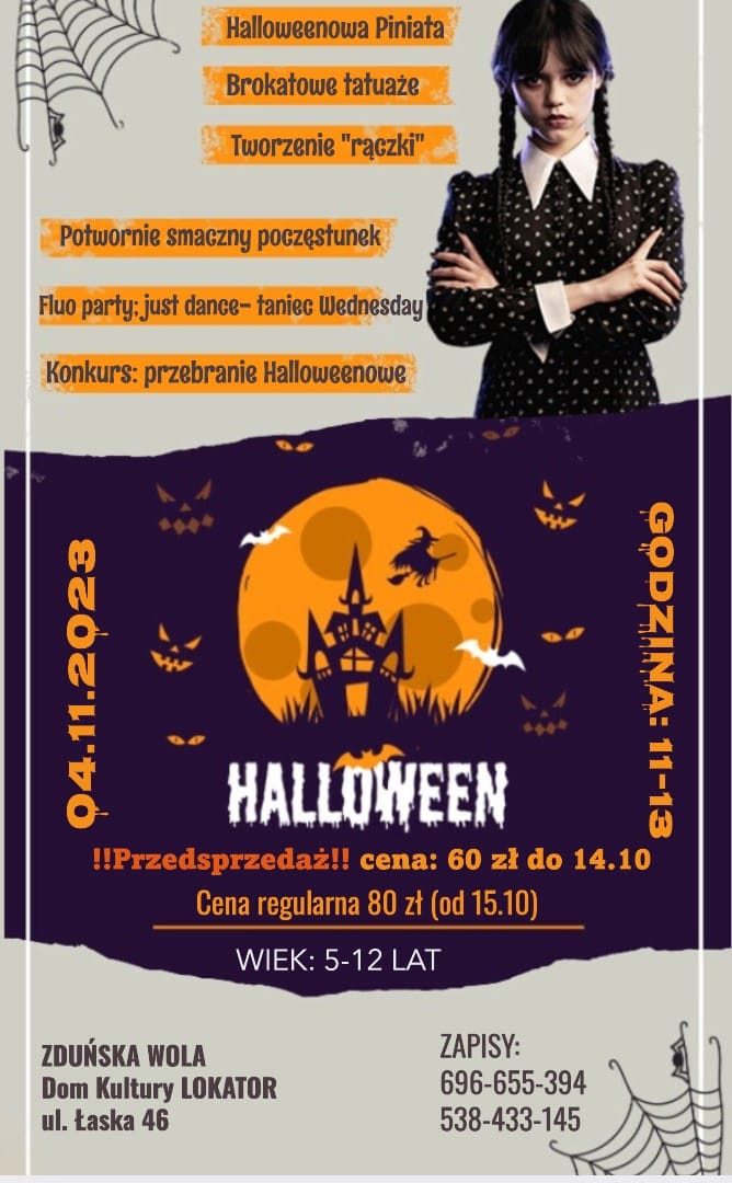 Halloweenowa zabawa dla dzieci – 04 listopada