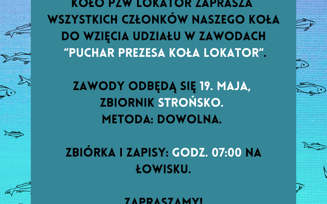 Zapraszamy na zawody wędkarskie!