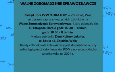 Walne Zebranie Sprawozdawcze w Kole wędkarskim