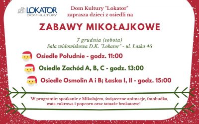 ZABAWY MIKOŁAJKOWE DLA DZIECI – 7 GRUDNIA