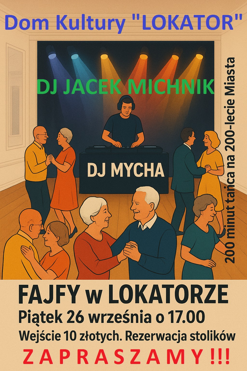 Five w Lokatorze – impreza taneczna dla dorosłych – 26 września