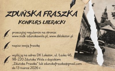 Konkurs literacki „Zduńska Fraszka”