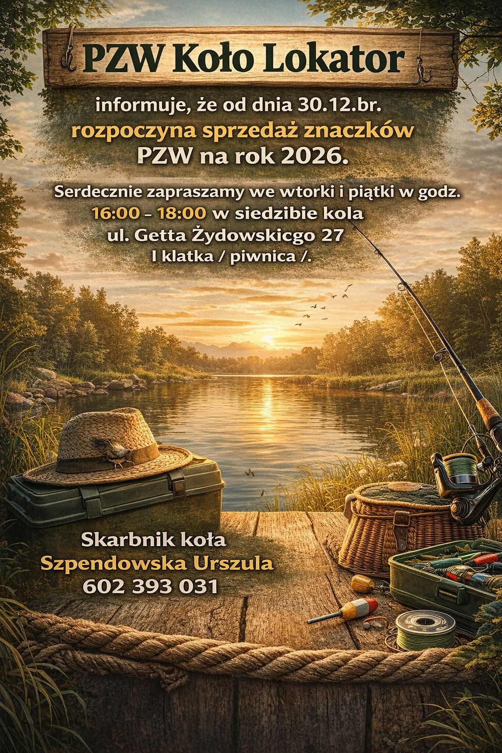 Znaczki wędkarskie na 2026 rok już do kupienia!